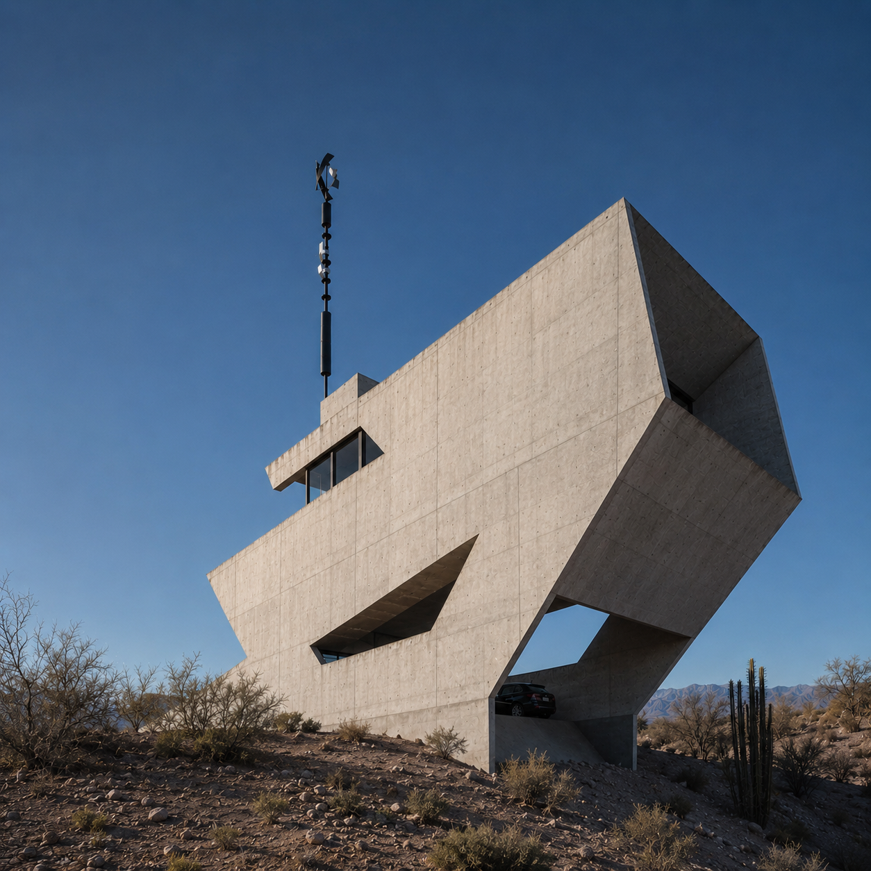 Casa en aislamiento de San Juan, Argentina. Proyecto Leguía Yias Arquitectos