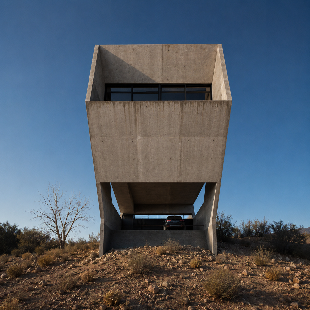 Casa en aislamiento de San Juan, Argentina. Proyecto Leguía Yias Arquitectos